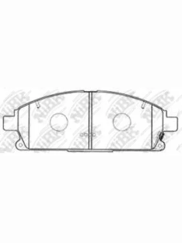 Колодки тормозные передние (4шт.) NIBK Nissan Pathfinder R50 2-ой рестайлинг (2002-2004)