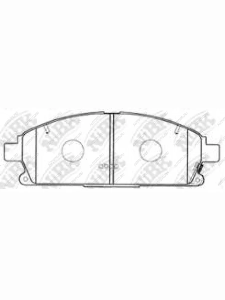 Колодки тормозные передние (4шт.) NIBK Nissan Pathfinder R50 дорестайлинг (1995-1999)  в Самаре Самарской области