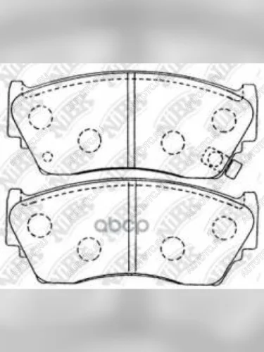 Колодки тормозные передние (4шт.) NIBK Nissan 100NX (1990-1996)