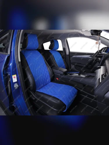 Накидка на сиденье (на весь салон GT Plus алькантара) Автопилот (синий) 