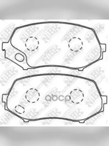 Колодки тормозные передние (4шт.) NIBK Mitsubishi Fuso Canter (2000-2007)