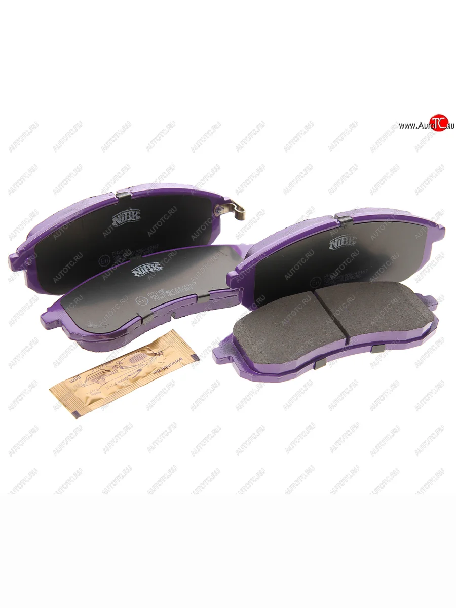 Колодки тормозные передние (4шт.) NIBK Mitsubishi L200 3 K6T-K7T дорестайлинг (1996-2005)  в Самаре Самарской области