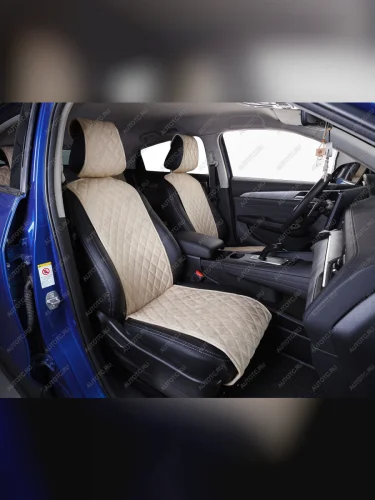 Накидка на сиденье (на весь салон GT Plus алькантара) Автопилот (темно-бежевый) 