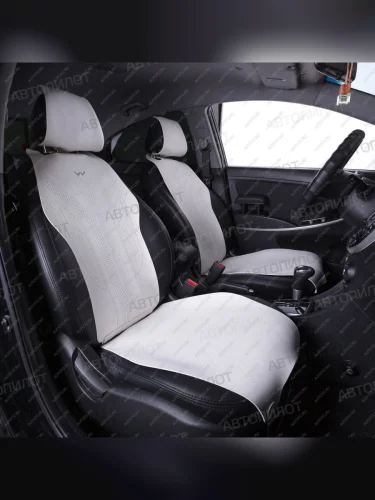 Накидка на сиденье (JBull алькантара) Автопилот (белый) 