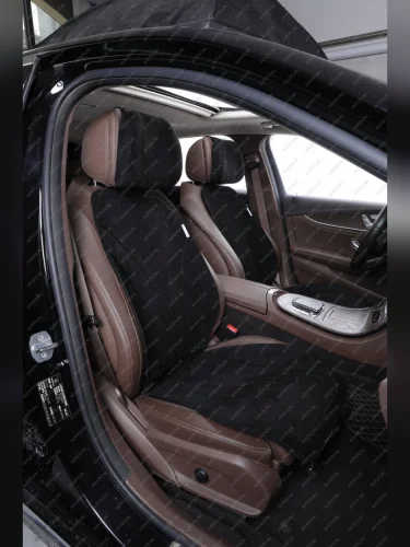 Накидка на сиденье (Max Pro алькантара) Автопилот (черный) 