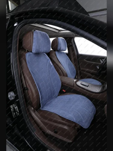 Накидка на сиденье (Max Pro алькантара) Автопилот (синий) 