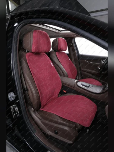 Накидка на сиденье (Max Pro алькантара) Автопилот (красный) 