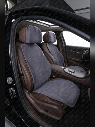 Накидка на сиденье (Max Pro алькантара) Автопилот (серый) 