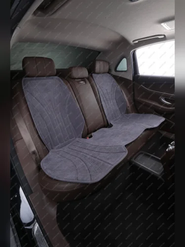 Накидка на сиденье (на весь салон Max Pro Plus алькантара) Автопилот (серый) 