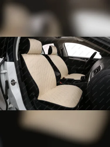 Накидка на сиденье ( Super-J алькантара) Автопилот (бежевый) 