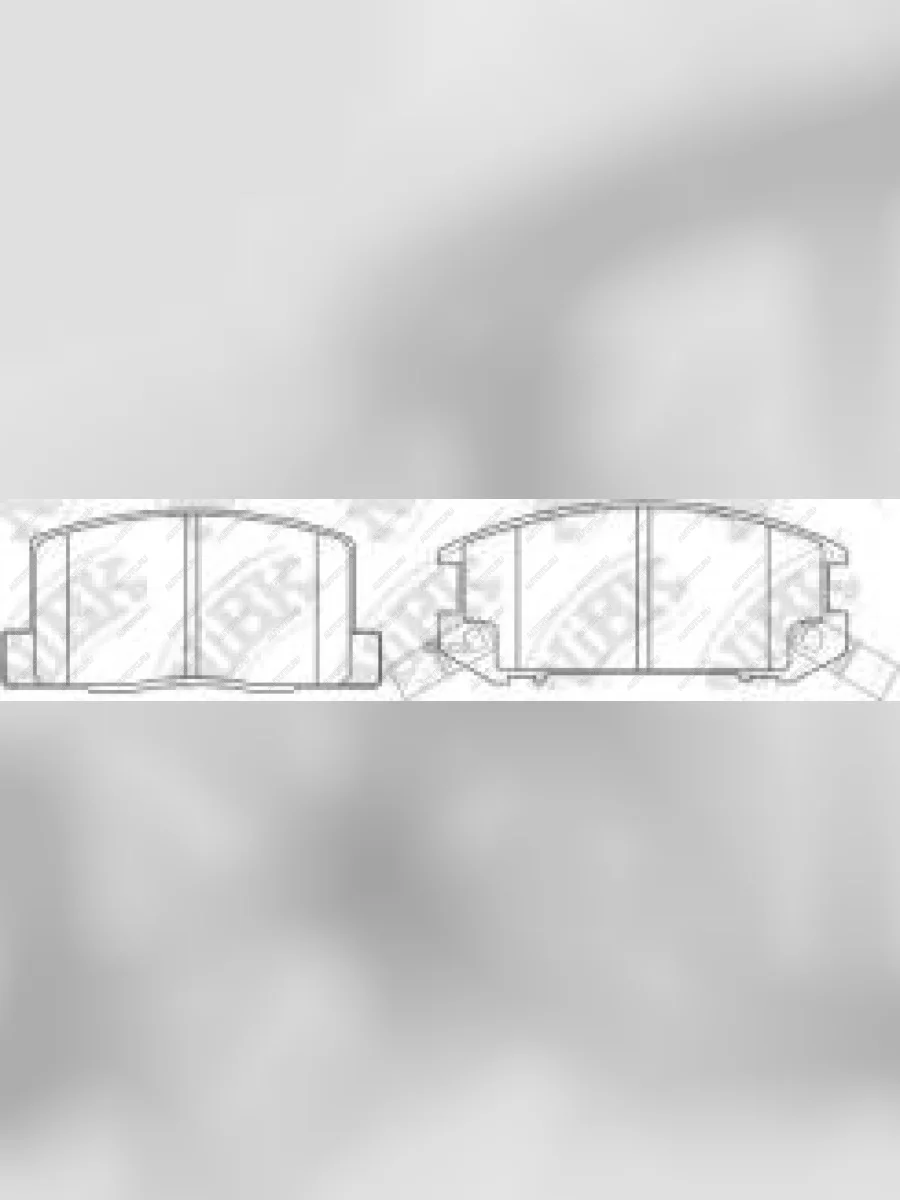 Колодки тормозные задние (4шт.) NIBK Toyota Mark 2 X80 седан (1988-1996)  в Перми Пермском крае
