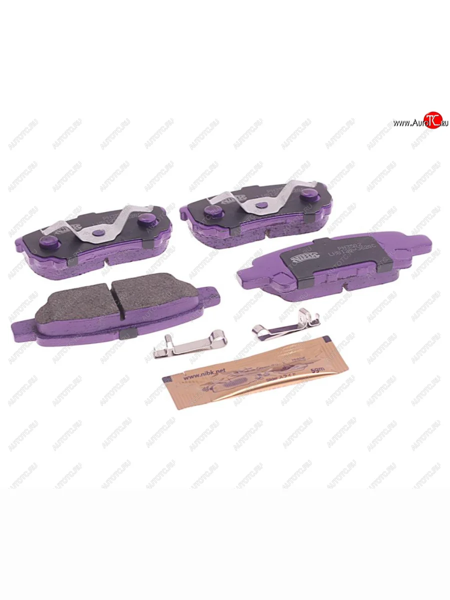 Колодки тормозные задние (4шт.) NIBK Mitsubishi Lancer 9 CS седан 1-ый рестайлинг (2003-2005)  в Перми Пермском крае