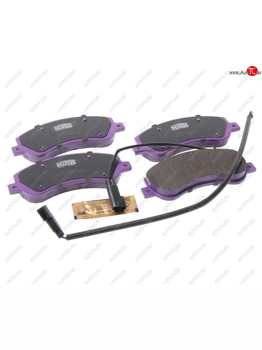 Колодки тормозные передние с датчиком (4шт.) NIBK Ford Transit цельнометаллический фургон (2006-2014)