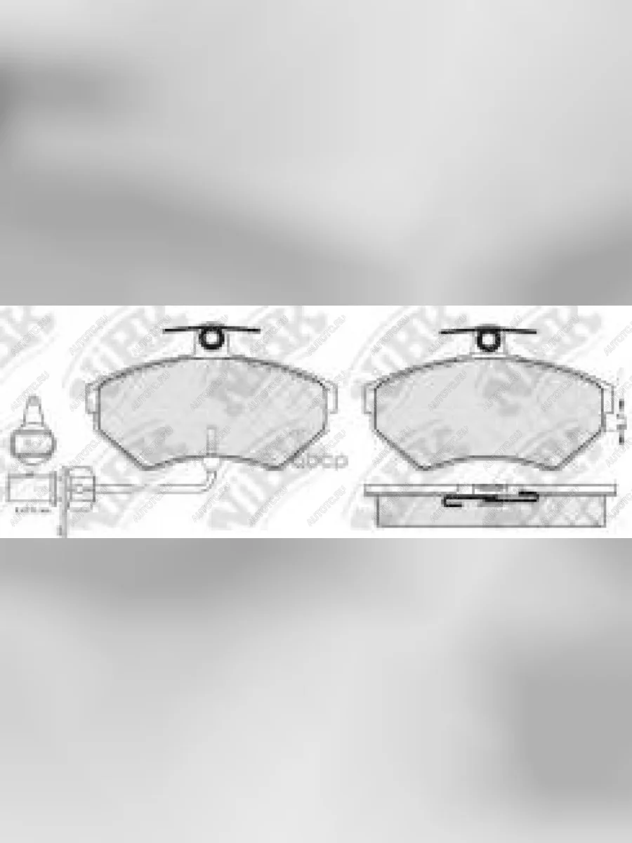 Колодки тормозные передние (4шт.) NIBK Audi A4 B5 8D5 универсал 1-ый рестайлинг (1996-1998)  с доставкой в г. Керчь