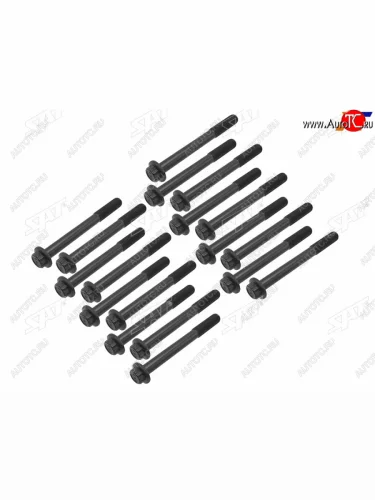 Болт крепления ГБЦ к блоку (комплект, TD25/TD27/QD32) SAT Nissan Terrano2  R20 (1993-2006) дорестайлинг, 1-ый рестайлинг, 2-ой рестайлинг