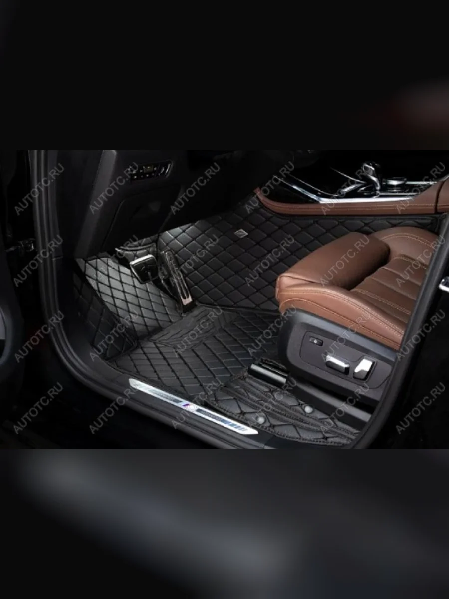 Ковры (Кожа АВТОПИЛОТ экокожа) Автопилот  Mercedes-Benz C-Class (2014-2025) С205, W205 (черный)  с доставкой в г. Керчь