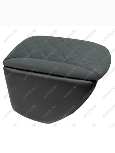 Подлокотники в салон (Ромб Классика с перфорацией экокожа) Автопилот Ford Focus 2 хэтчбэк 3 дв. дорестайлинг (2004-2007) (черный/темно-серый)