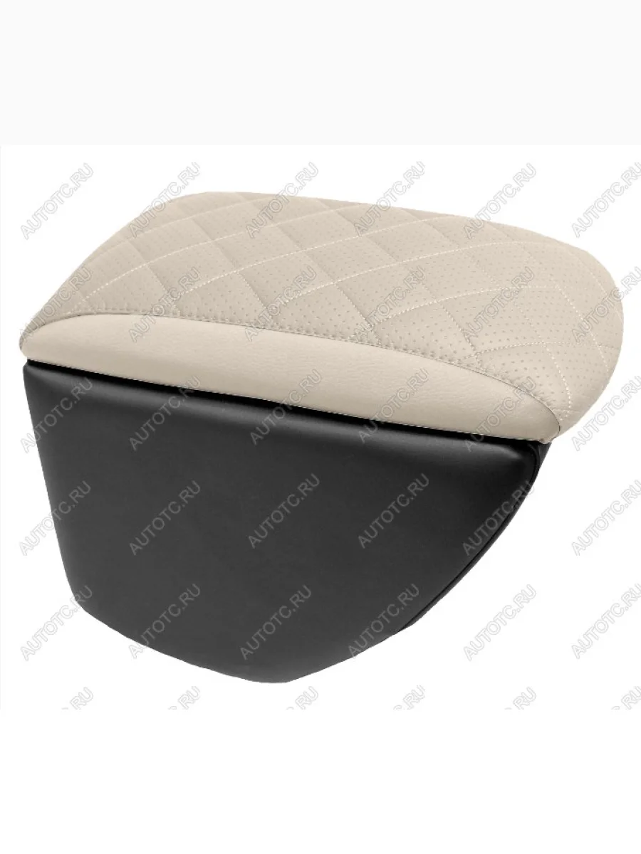 Подлокотники в салон (Ромб Классика с перфорацией экокожа) Автопилот Ford Focus 3 хэтчбэк дорестайлинг (2010-2015) (черный/бежевый)  с доставкой в г. Керчь