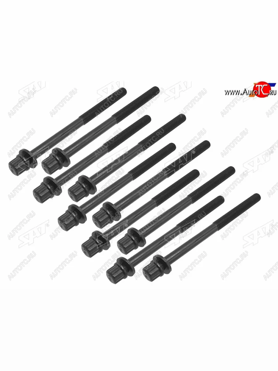 Болт крепления ГБЦ к блоку (комплект, K24Z1/K24A2/K24Z2/K24Z3/K24A4/K24A8) SAT Honda StepWagon RG минивэн дорестайлинг (2005-2007)  в Перми Пермском крае