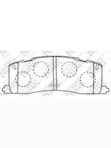 Колодки тормозные задние (4шт.) NIBK Toyota Previa 2 (2000-2006)