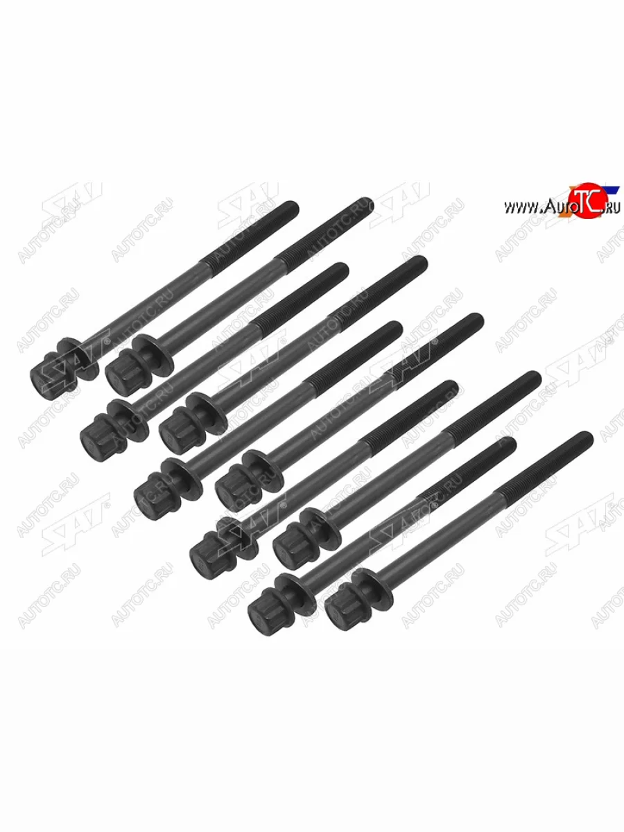 Болт крепления ГБЦ к блоку (комплект, D4EB/D4FA/D4EA 2.0 16V) SAT Hyundai Matrix 1 FC дорестайлинг (2001-2005)  в Керчи Республика Крым