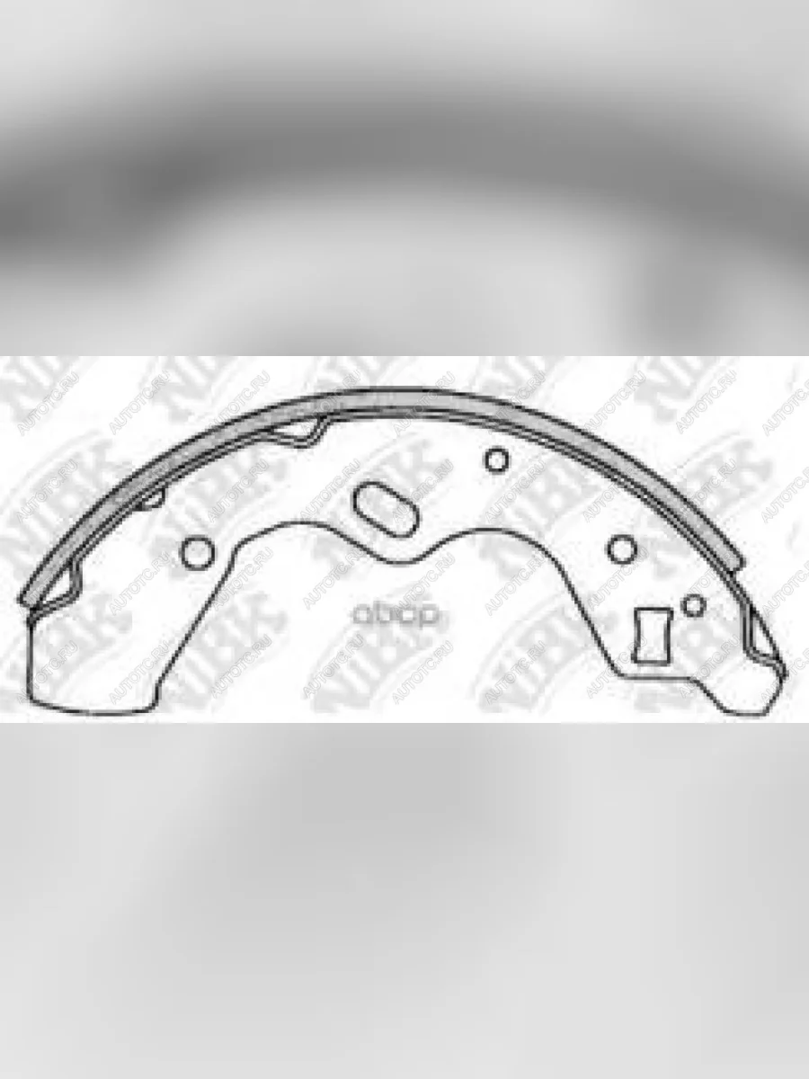 Колодки тормозные задние барабанные (4шт.) NIBK Mazda Demio 1 DW дорестайлинг (1996-1999)  с доставкой в г. Керчь