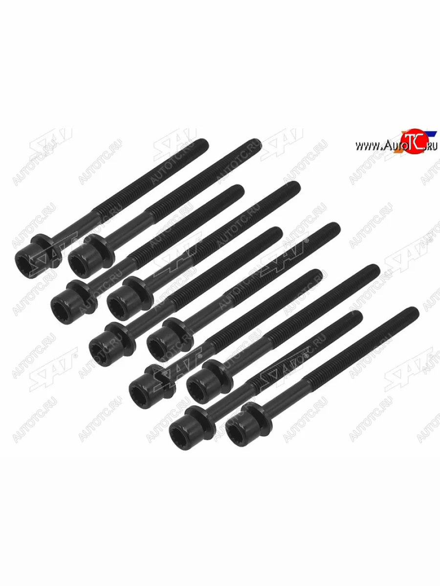 Болт крепления ГБЦ к блоку (комплект, G4LA) SAT Hyundai i10 BA рестайлинг (2016-2019)  в Керчи Республика Крым