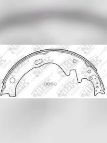 Колодки тормозные стояночного тормоза (4шт.) NIBK Nissan Pickup D20 (1983-1986)