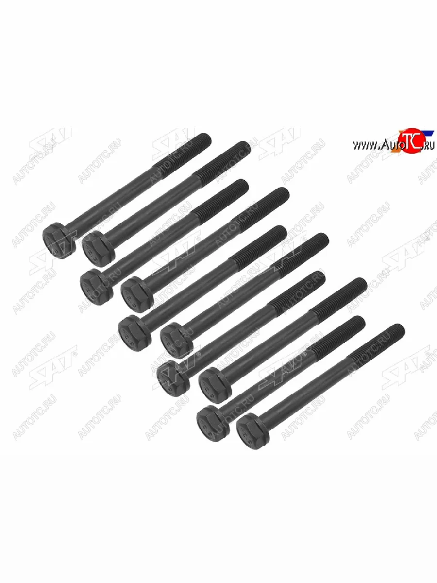 Болт крепления ГБЦ к блоку (комплект, 4JG2/4JB1/4JA1/4JH1) SAT Isuzu Wizard (1998-2004)  в Воронеже Воронежской области