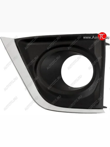 Левая решетка переднего бампера (с отверстием под ПТФ, пр-во Китай) BODYPARTS  Toyota Corolla E180 дорестайлинг (2013-2016)