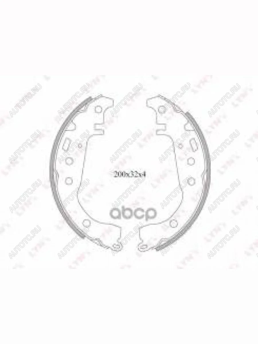 Колодки тормозные задние барабанные (4шт.) NIBK Toyota Yaris XP10 хэтчбэк 5 дв. (1999-2005)  в Керчи Республика Крым