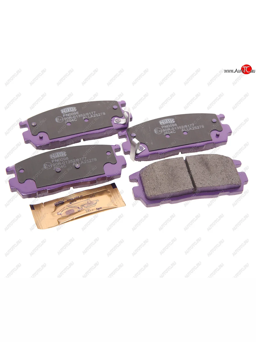 Колодки тормозные задние (4шт.) NIBK Hyundai Terracan HP дорестайлинг (2001-2004)  в Керчи Республика Крым