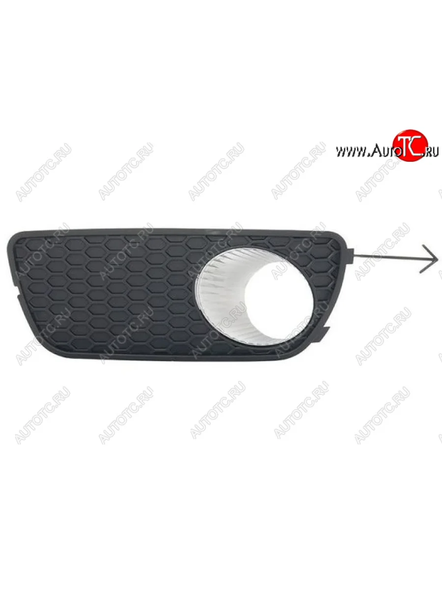 Левая решетка переднего бампера (с отверстием под ПТФ, пр-во Китай) BODYPARTS  Fiat Albea 170 седан (2002-2012)  в Перми Пермском крае