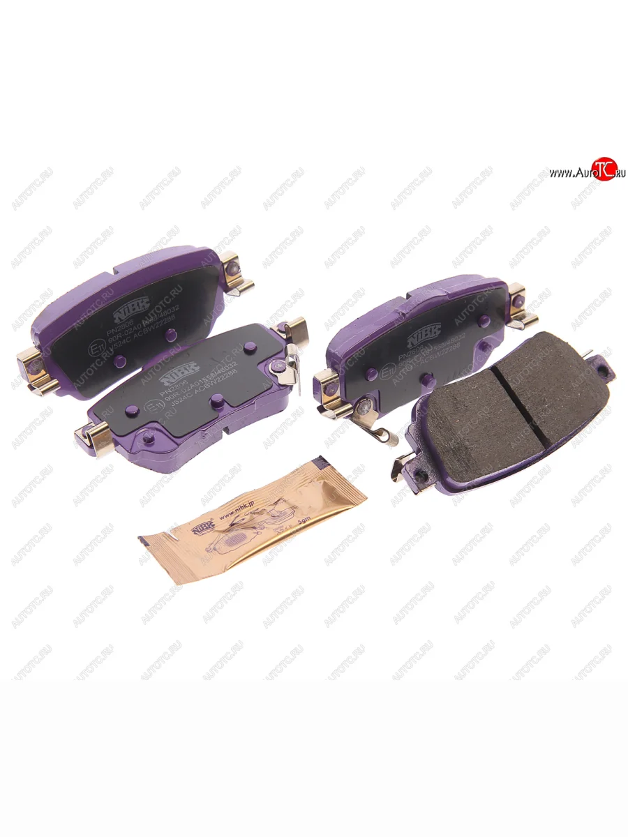Колодки тормозные задние (4шт.) NIBK Nissan Qashqai 2 J11 рестайлинг (2017-2022)  в Самаре Самарской области