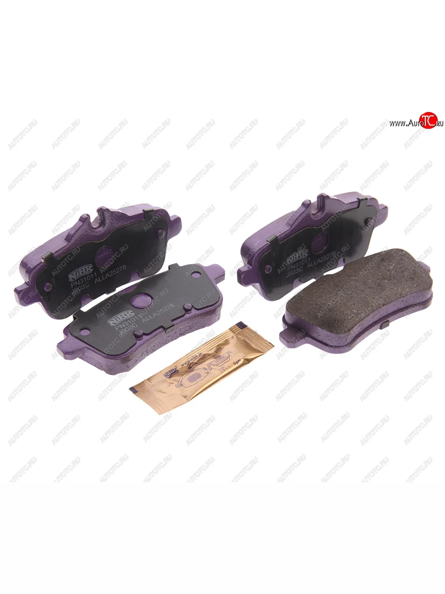 Колодки тормозные задние (4шт.) NIBK Mercedes-Benz ML class W166 (2011-2015)  в Самаре Самарской области
