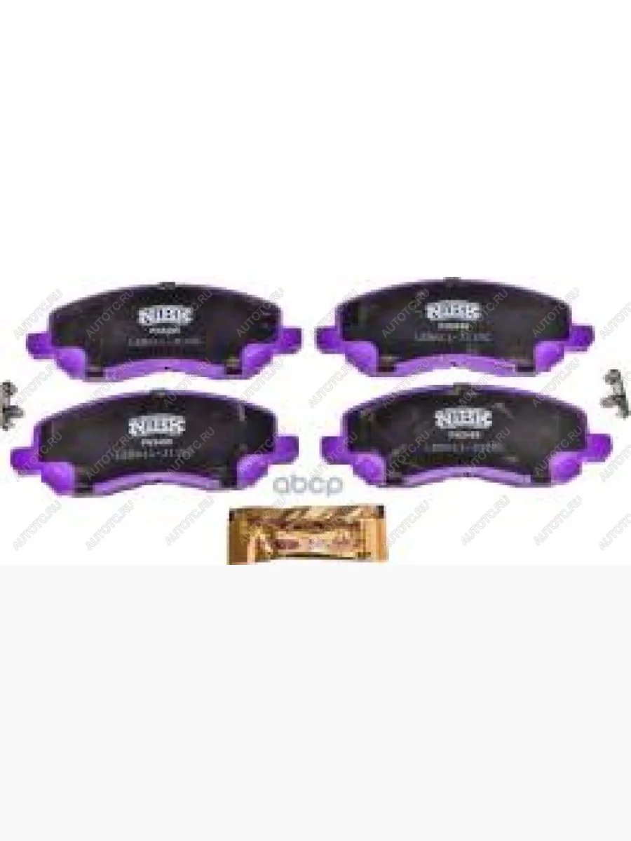 Колодки тормозные передние (4шт.) NIBK Mitsubishi Lancer 10 CY седан дорестайлинг (2007-2010)  в Керчи Республика Крым
