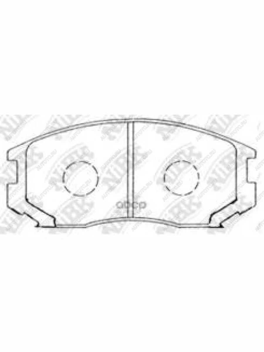 Колодки тормозные передние (4шт.) NIBK Mitsubishi Colt Z30 хэтчбэк 5 дв. дорестайлинг (2002-2009)  с доставкой в г. Керчь