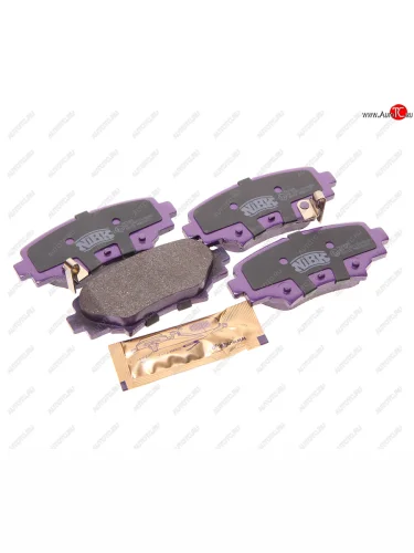 Колодки тормозные задние (4шт., 101,4х44,6х13,8 мм) NIBK Mazda 3/Axela BM рестайлинг, хэтчбэк (2016-2019)