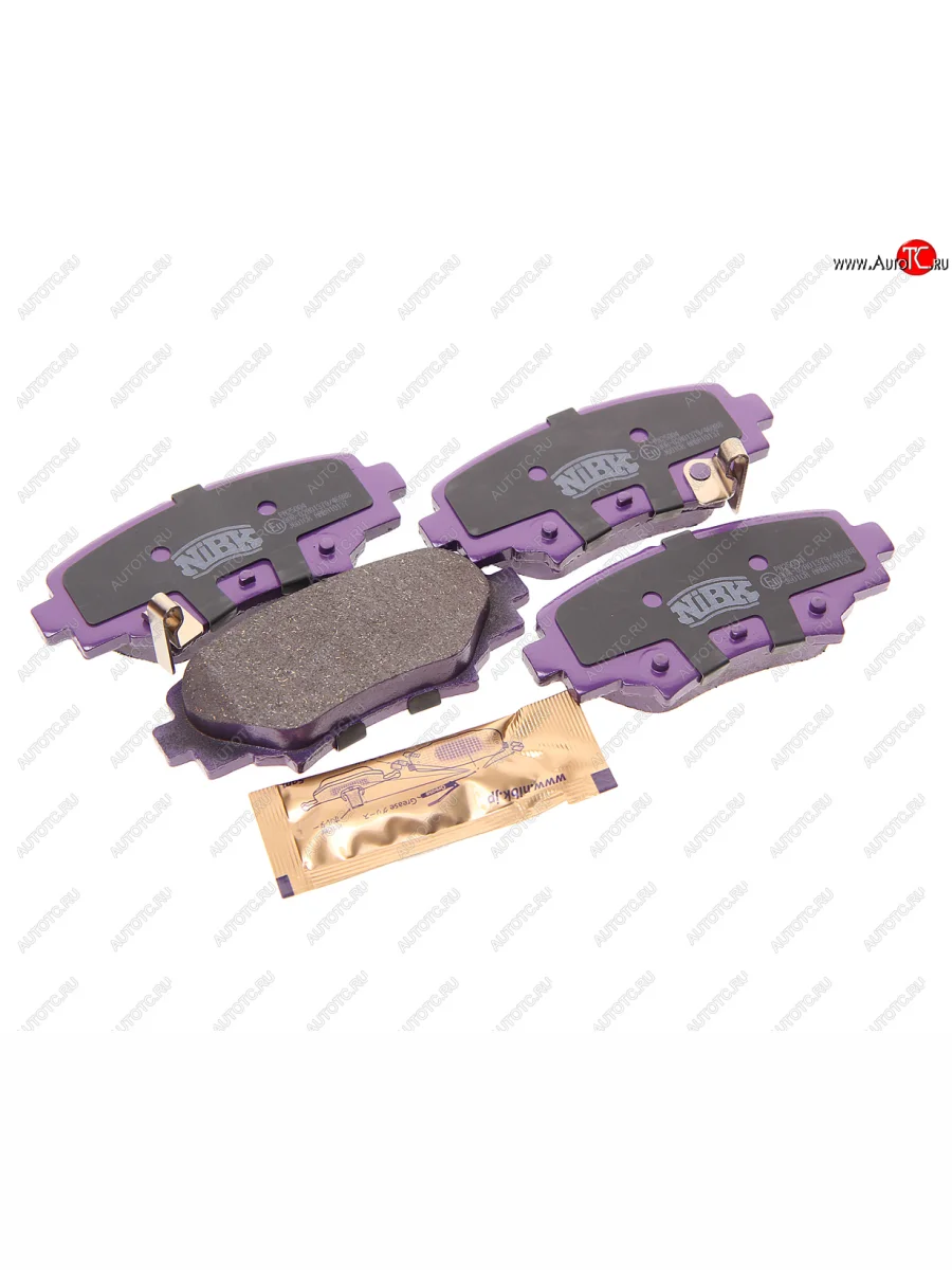 Колодки тормозные задние (4шт., 101,4х44,6х13,8 мм) NIBK Mazda 3/Axela BM дорестайлинг, хэтчбэк (2013-2016)  с доставкой в г. Керчь