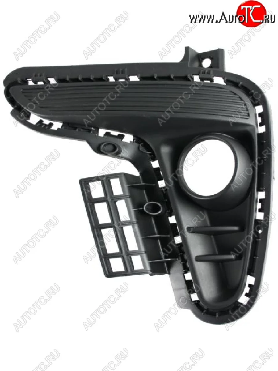 Левая решетка переднего бампера (с отверстием под ПТФ, пр-во Китай) BODYPARTS  KIA Rio 4 FB дорестайлинг седан (2016-2020)  в Перми Пермском крае