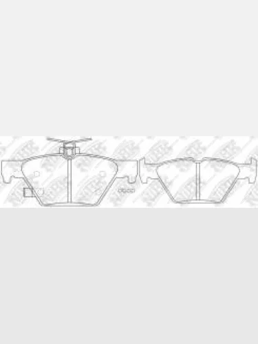 Колодки тормозные задние (4шт.) NIBK Subaru Outback BS/B15 дорестайлинг универсал (2014-2018)