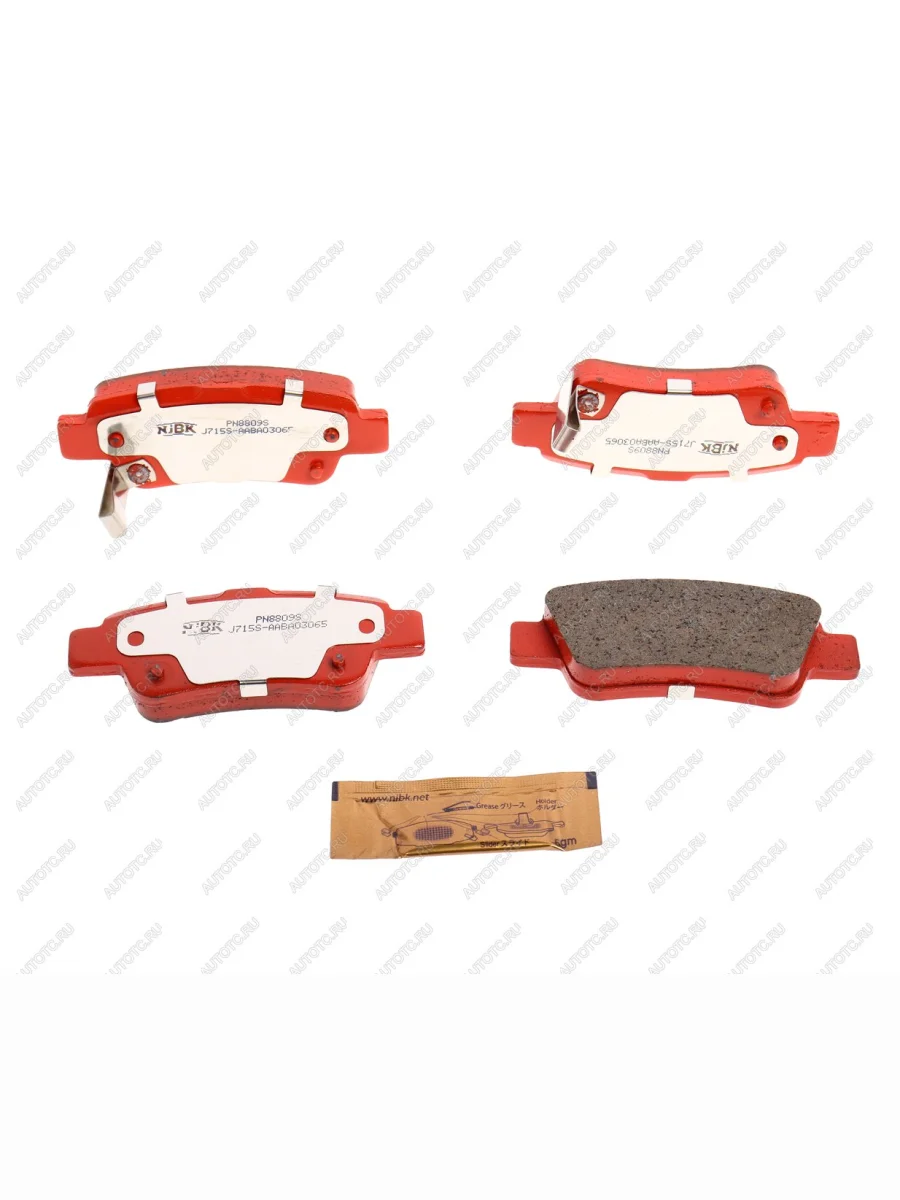 Колодки тормозные задние Sport (4шт.) NIBK Honda CR-V RE1,RE2,RE3,RE4,RE5,RE7 дорестайлинг (2007-2010)  с доставкой в г. Керчь