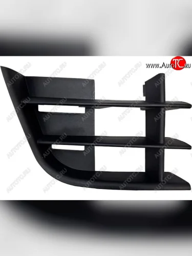 Правая решетка переднего бампера (с отверстием под ПТФ, пр-во Китай) BODYPARTS Skoda Fabia Mk2 хэтчбэк рестайлинг (2010-2014)