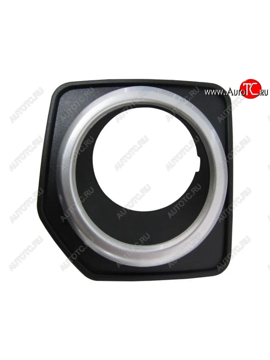 Правая решетка переднего бампера (с отверстием под ПТФ, пр-во Китай) BODYPARTS Land Rover Freelander L359 дорестайлинг (2006-2010) (вставка серая)  в Самаре Самарской области