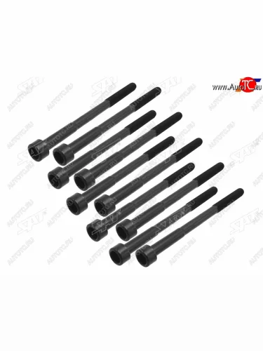 Болт ГБЦ (комплект) TOYOTA 1ZZ-FE Toyota Allion (T240), Auris (E150), Avensis (T250 седан,  T250 универсал), Caldina (T240), Celica (T230), Corolla (E110,  E120,  E140), Corolla Fielder (E120), Corolla Runx (E120), Corolla Spacio (E120), Corolla Verso (Е120,  AR10), Isis (XM10), Matrix (E130,  E140), MR2, Opa, Premio (T240), RAV4 (CA20), Vista (V50), Vista Ardeo (V50), Voltz, Will Vs (XE120), Wish (XE10)