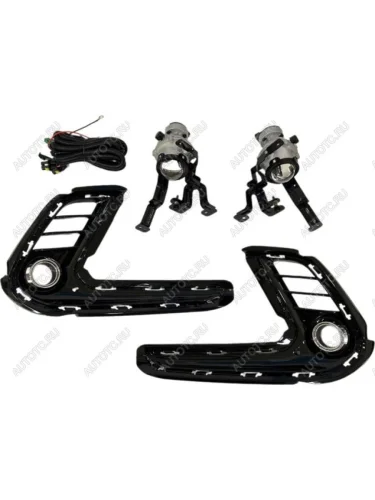 Противотуманные фары LH/RH (проводка, кнопка, решетка бампера, пр-во Китай) BodyParts Hyundai Elantra AD дорестайлинг (2016-2019)