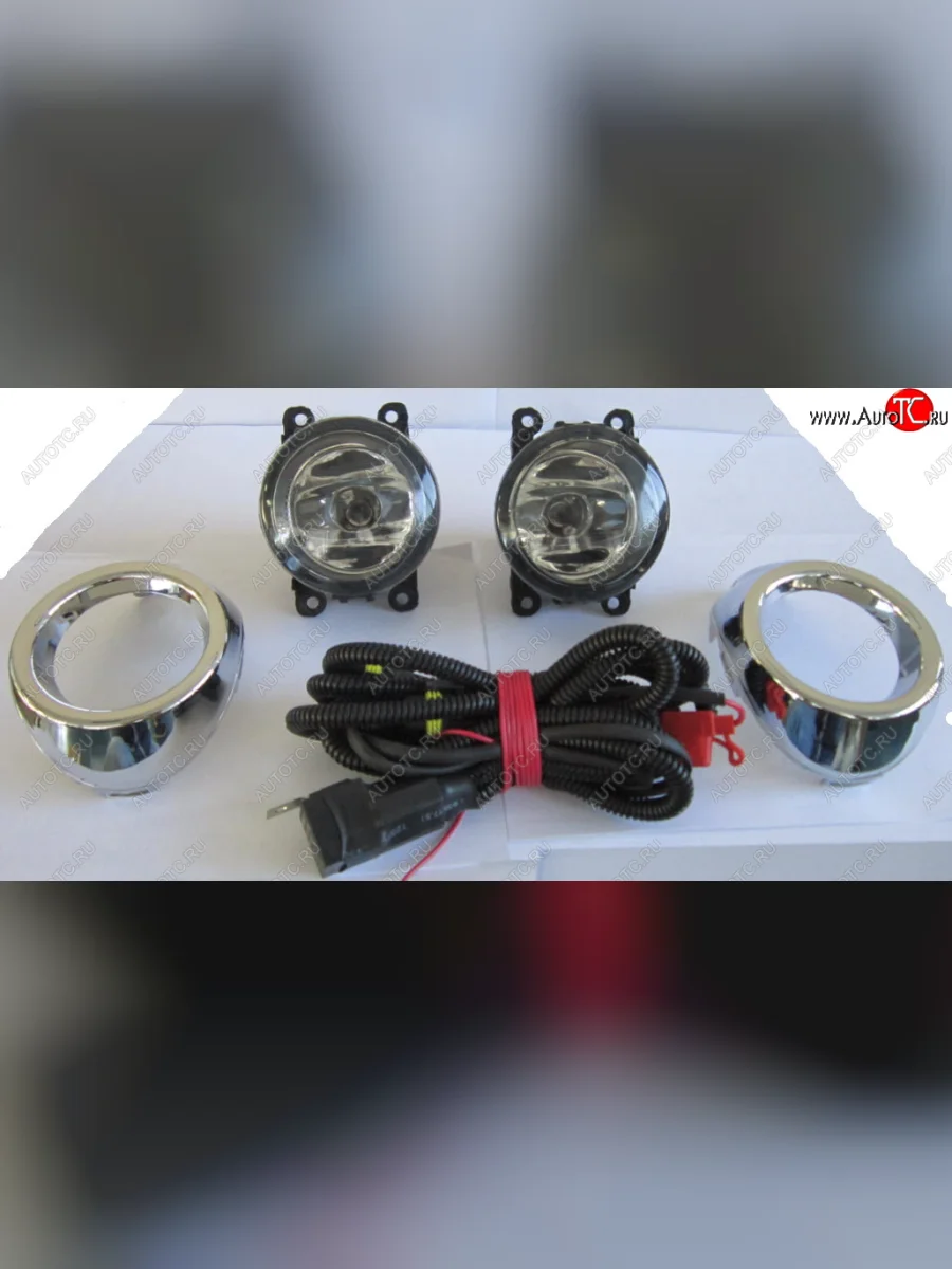 Противотуманные фары комплект (проводка, решетка бампера, пр-во Китай) BodyParts Ford Focus 3 седан дорестайлинг (2011-2015) (молдинг решетки хром)  в Самаре Самарской области