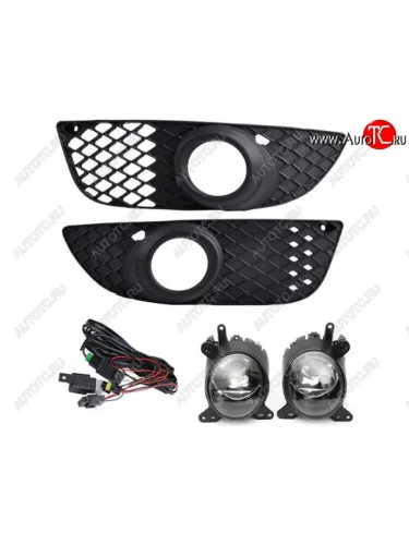 Противотуманные фары комплект (проводка, кнопка, решетка бампера, пр-во Китай) BodyParts Mitsubishi Lancer 10 CY седан дорестайлинг (2007-2010)