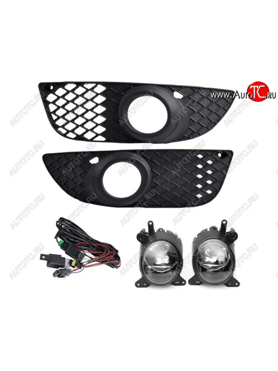Противотуманные фары комплект (проводка, кнопка, решетка бампера, пр-во Китай) BodyParts Mitsubishi Lancer 10 CY седан дорестайлинг (2007-2010)  в Керчи Республика Крым
