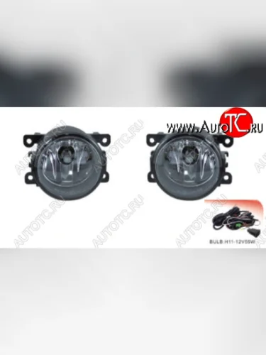 Противотуманные фары комплект (проводка, кнопка, пр-во Китай) BodyParts Renault Megane седан  дорестайлинг (2002-2006)